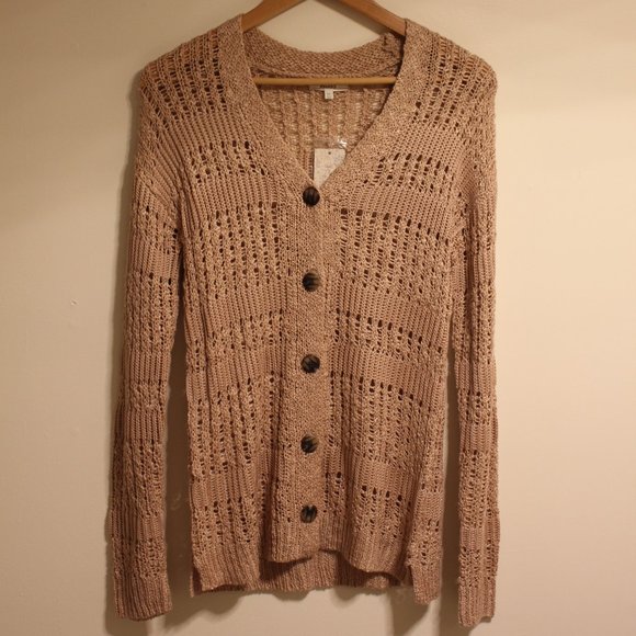 Mudd Kohl's Dusty Pink Knit Button Cardigan XS - Picture 1 of 7